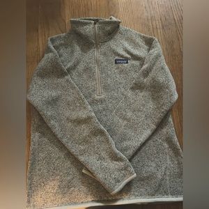 Patagonia Women’s Better Sweater 1/4 zip in Pelican size Large